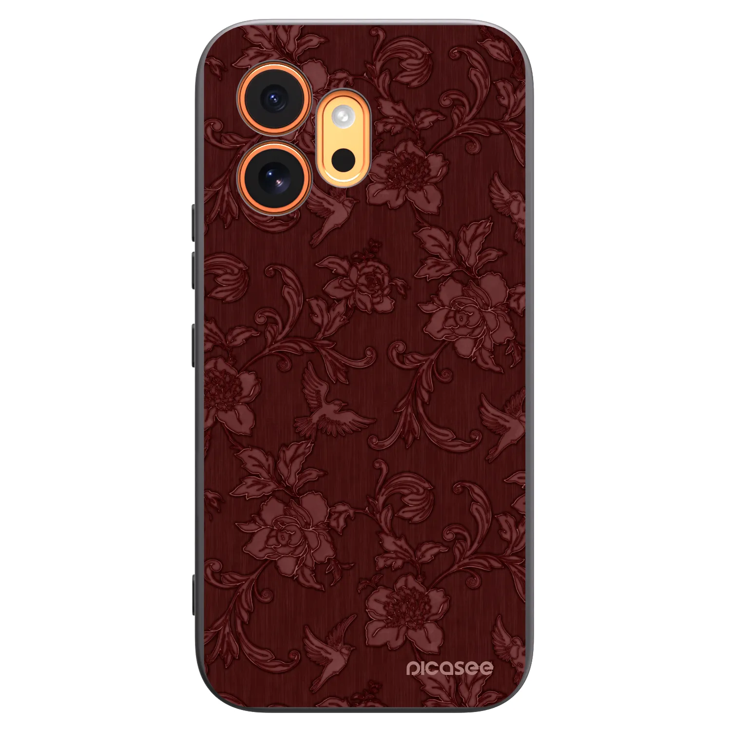 Picasee husă neagră din silicon pentru Honor 600 - Red Elegance