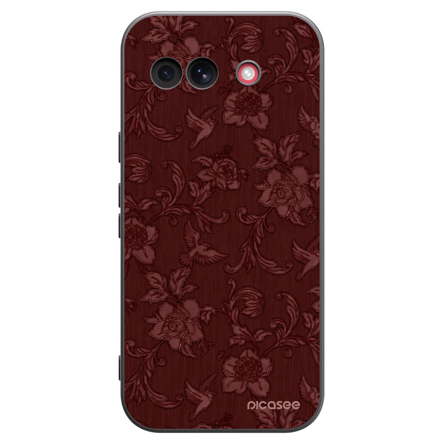 Picasee husă neagră din silicon pentru Google Pixel 10a - Red Elegance