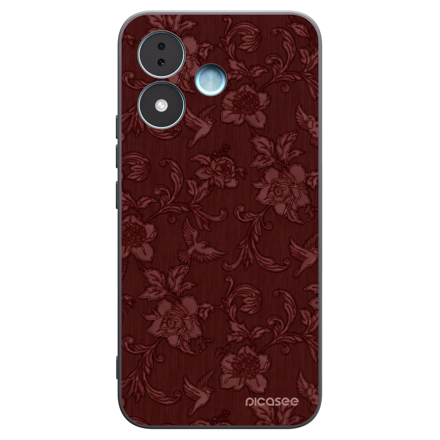 Picasee husă neagră din silicon pentru Xiaomi Redmi Note 17 5G - Red Elegance