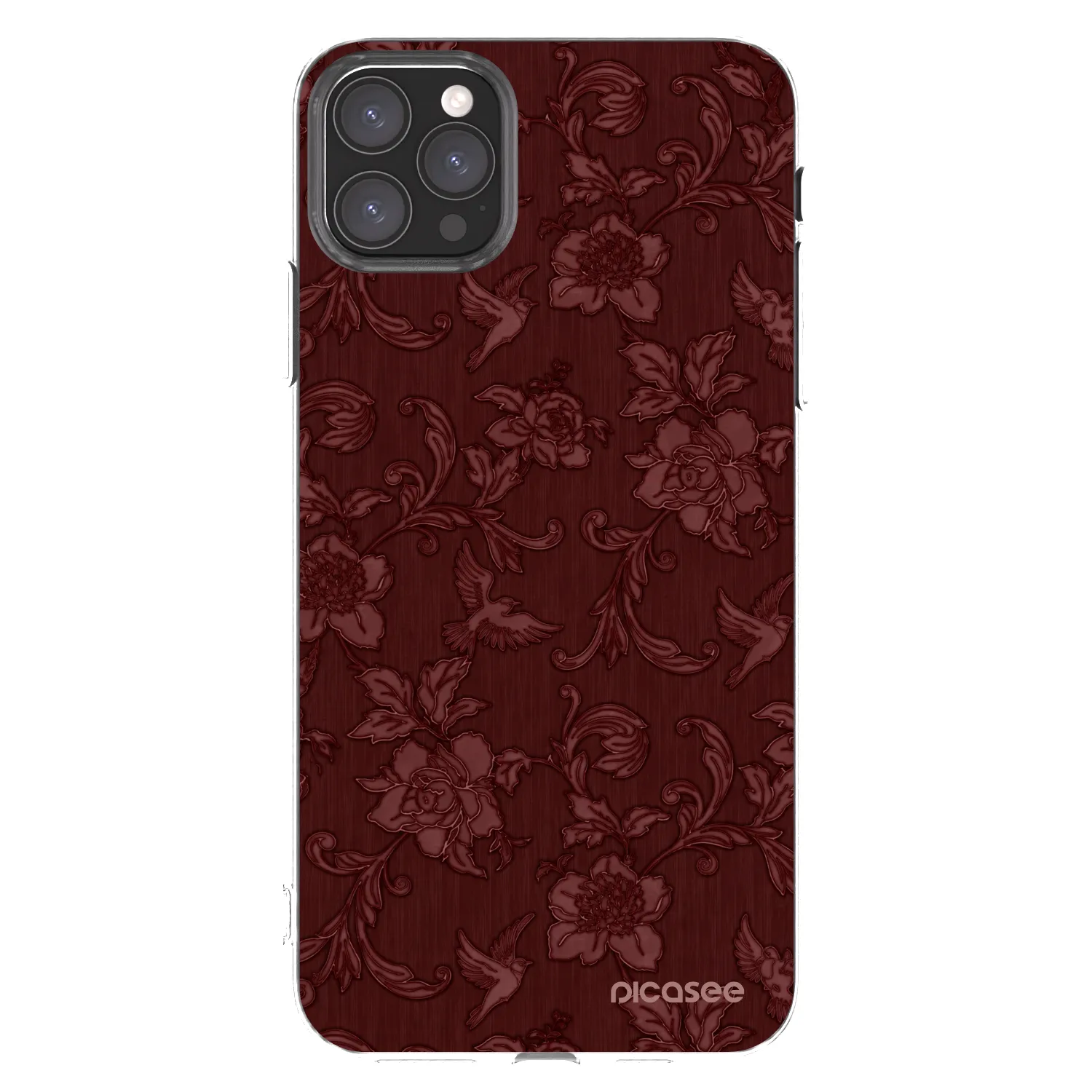 Picasee husă transparentă din silicon pentru Apple iPhone 11 Pro Max - Red Elegance