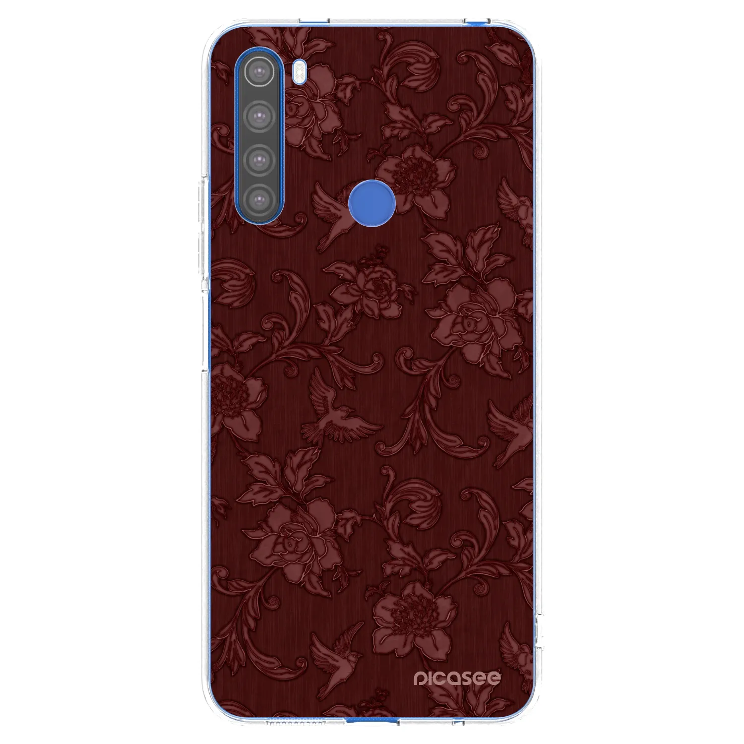 Picasee husă transparentă din silicon pentru Xiaomi Redmi Note 8T - Red Elegance