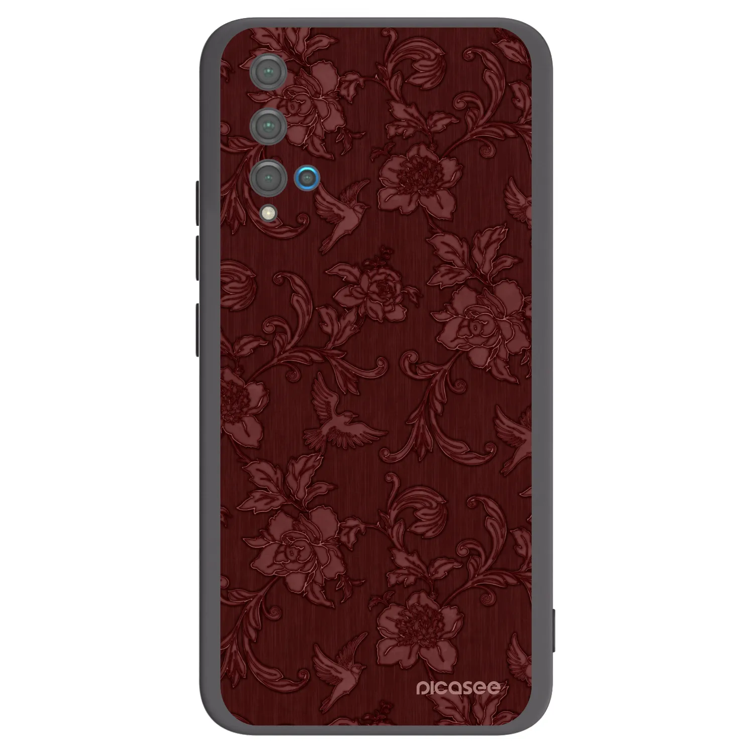 Picasee husă neagră din silicon pentru Huawei Nova 5T - Red Elegance