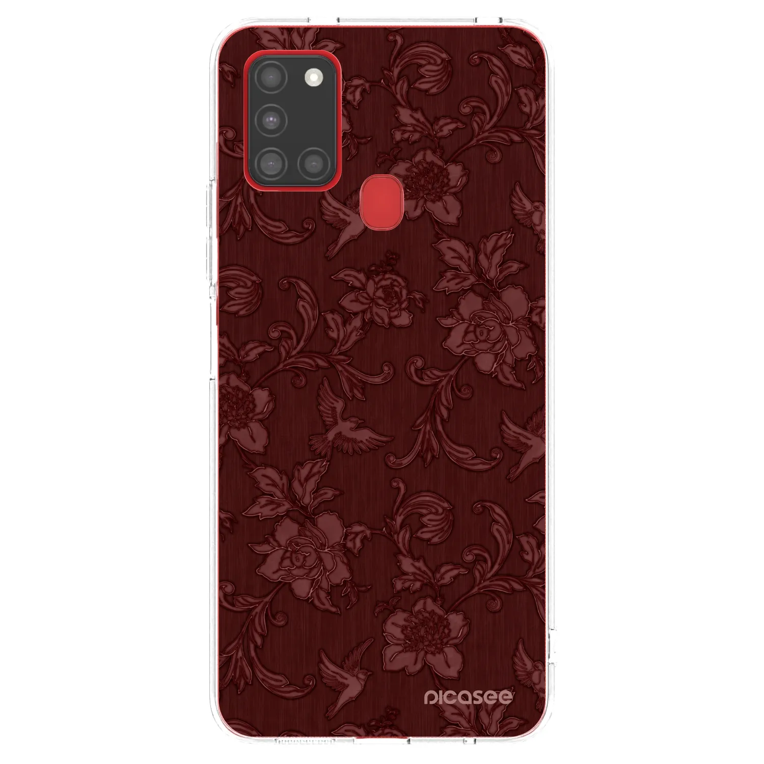 Picasee husă transparentă din silicon pentru Samsung Galaxy A21s - Red Elegance