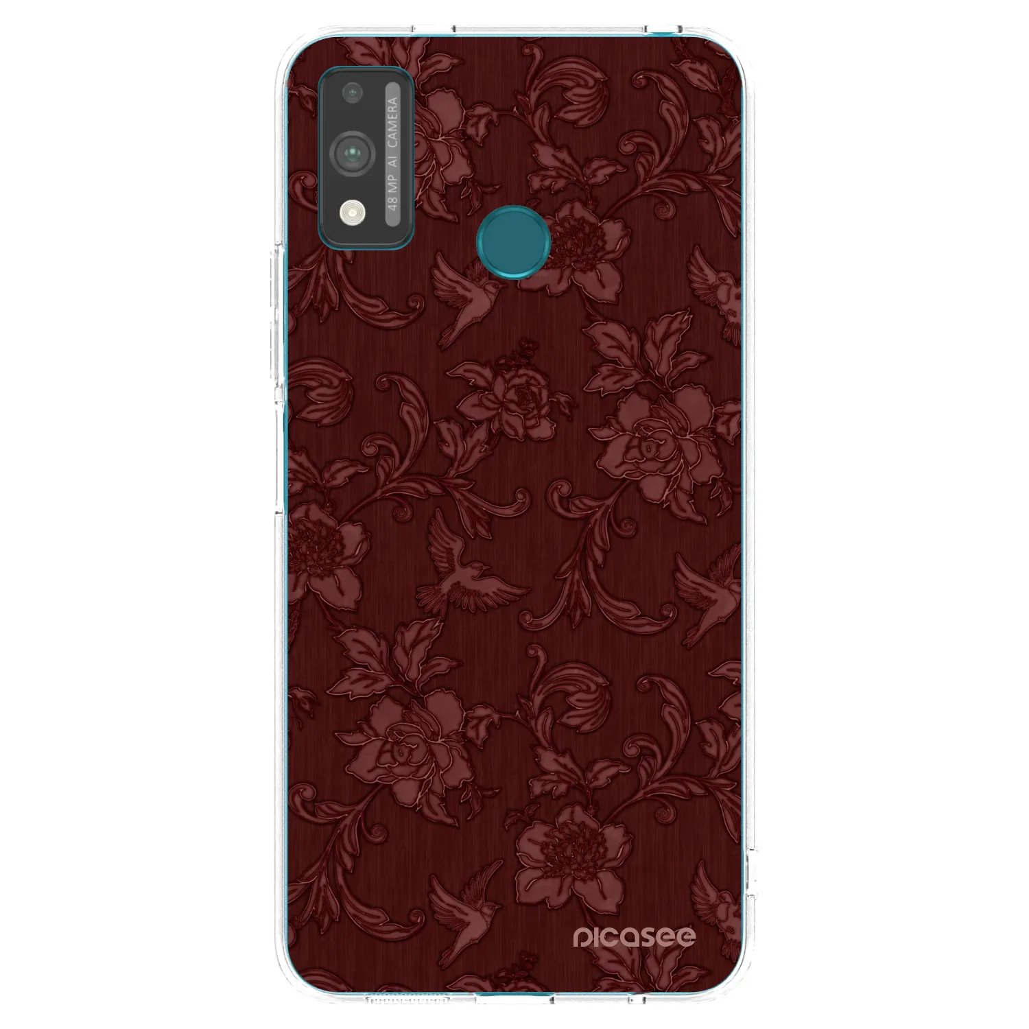 Picasee husă transparentă din silicon pentru Honor 9X Lite - Red Elegance