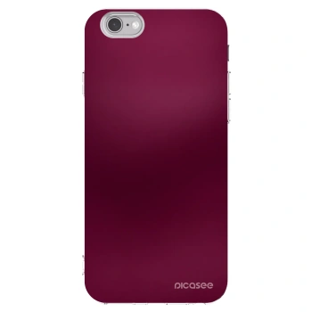 Picasee husă transparentă din silicon pentru Apple iPhone 6/6S - Velvet Bordeaux