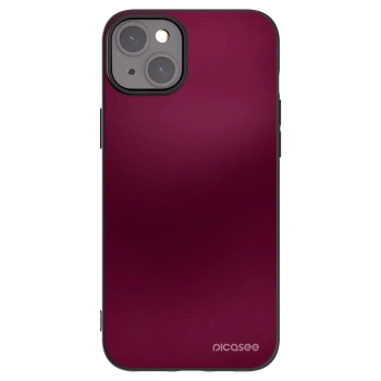 Picasee husă neagră din silicon pentru Apple iPhone 15 Plus - Velvet Bordeaux