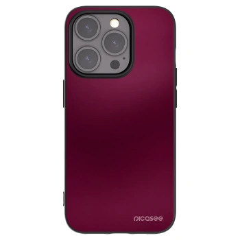 Picasee husă neagră din silicon pentru Apple iPhone 15 Pro - Velvet Bordeaux