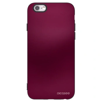 Picasee husă neagră din silicon pentru Apple iPhone 6/6S - Velvet Bordeaux