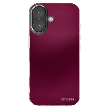 Picasee husă transparentă din silicon pentru Apple iPhone 16 - Velvet Bordeaux