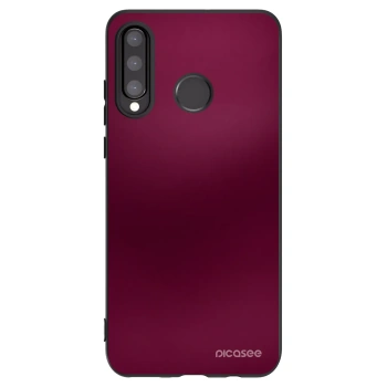 Picasee husă neagră din silicon pentru Huawei P30 Lite - Velvet Bordeaux
