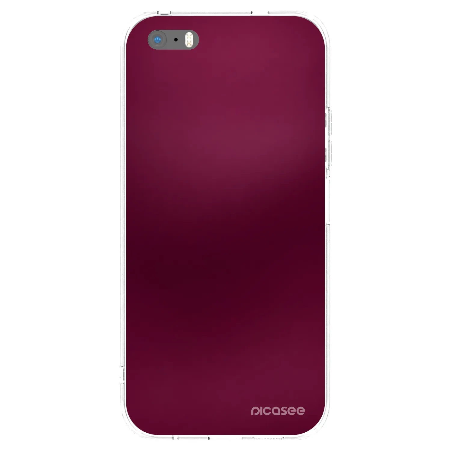 Picasee husă transparentă din silicon pentru Apple iPhone 5/5S/SE - Velvet Bordeaux