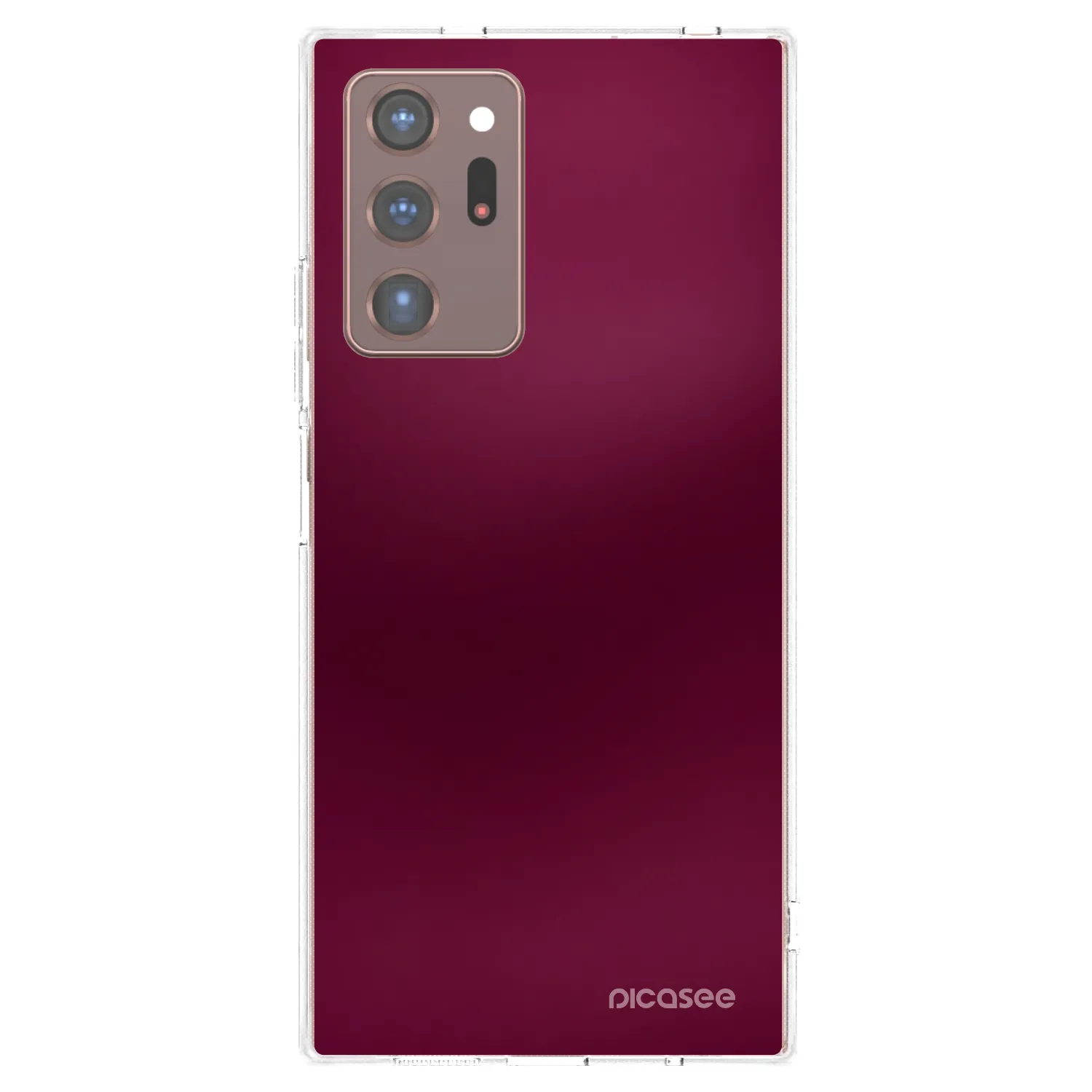 Picasee husă transparentă din silicon pentru Samsung Galaxy Note 20 Ultra - Velvet Bordeaux