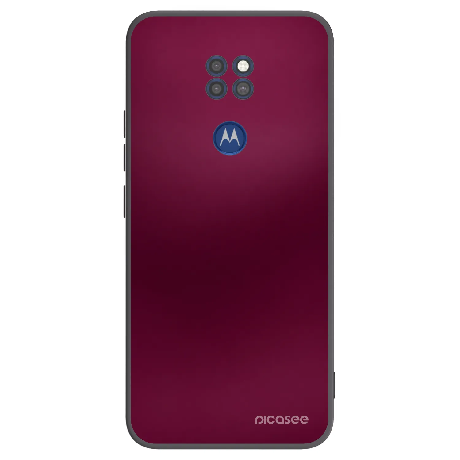 Picasee husă neagră din silicon pentru Motorola Moto G9 Play - Velvet Bordeaux