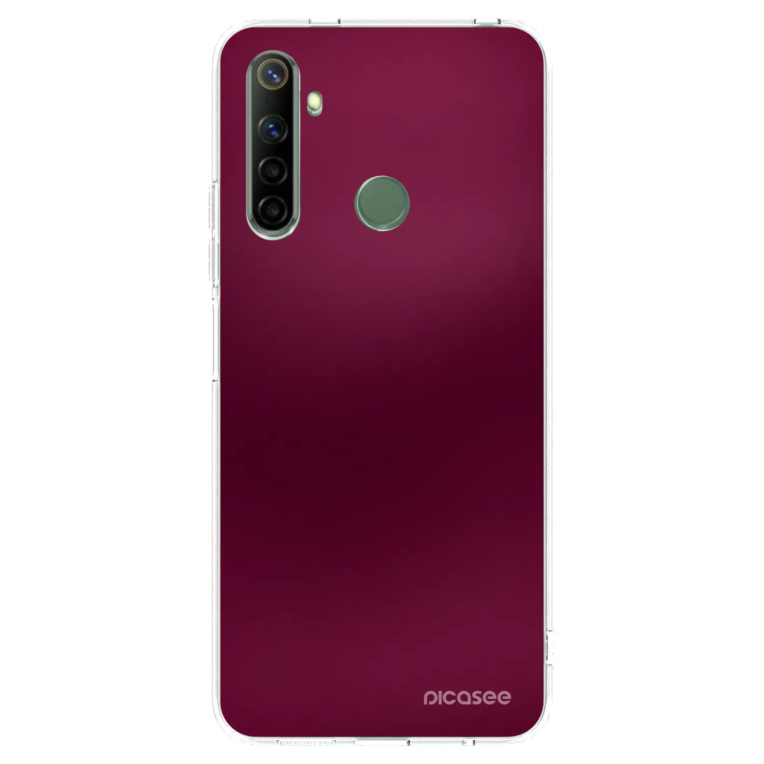 Picasee husă transparentă din silicon pentru Realme 6i - Velvet Bordeaux