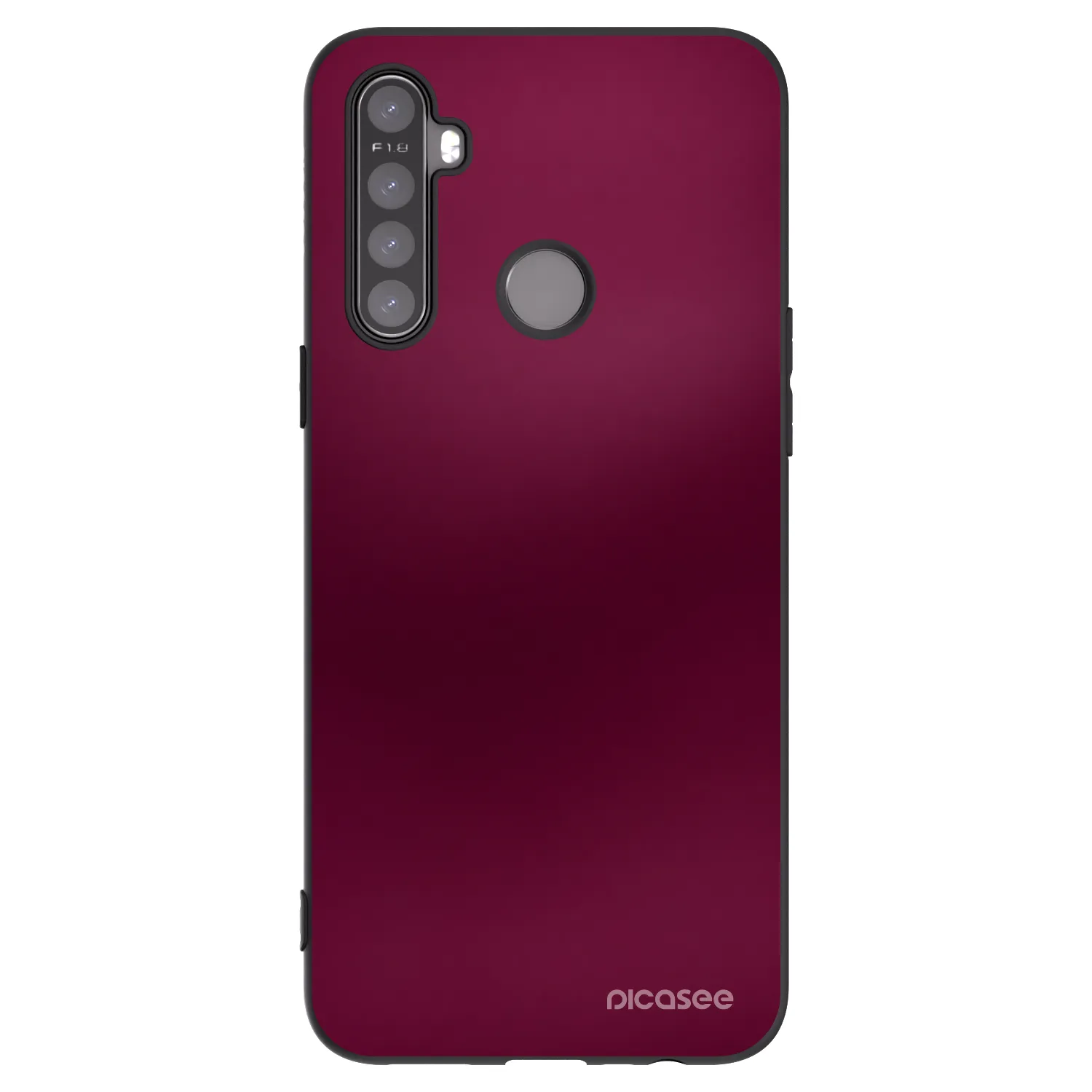 Picasee husă neagră din silicon pentru Realme 6i - Velvet Bordeaux