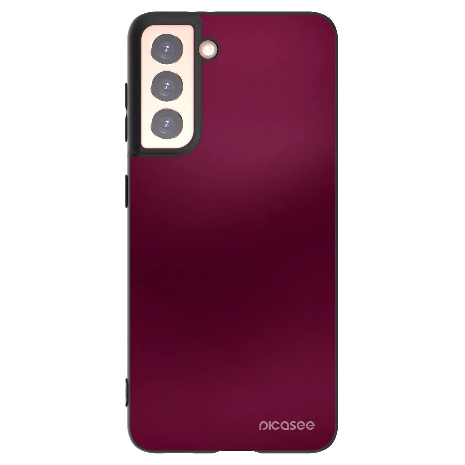 Picasee husă neagră din silicon pentru Samsung Galaxy S21 5G G991B - Velvet Bordeaux