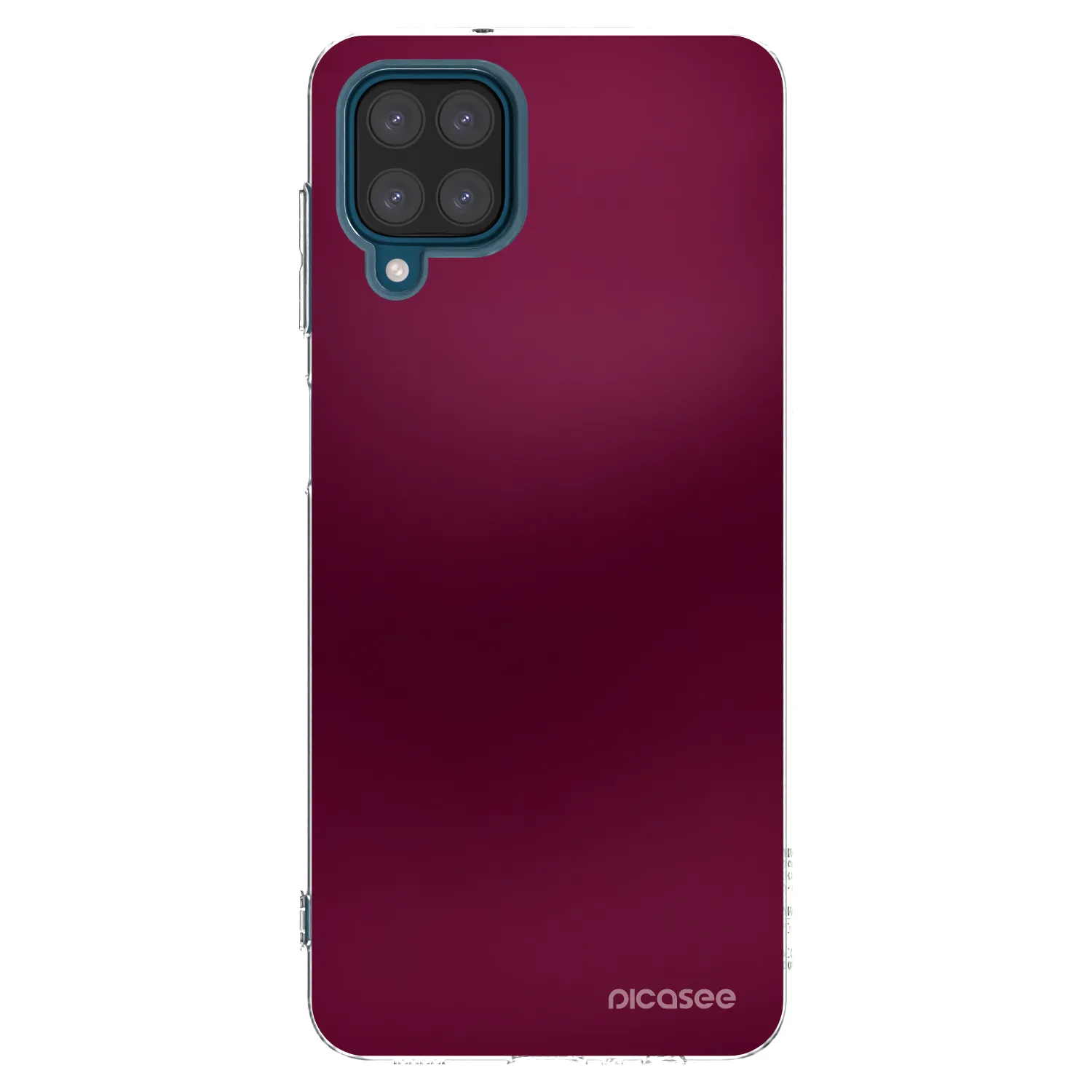 Picasee husă transparentă din silicon pentru Samsung Galaxy A12 A125F - Velvet Bordeaux