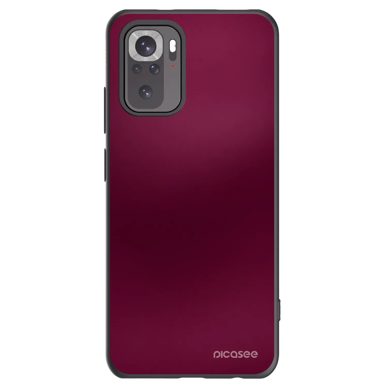 Picasee husă neagră din silicon pentru Xiaomi Redmi Note 10 - Velvet Bordeaux
