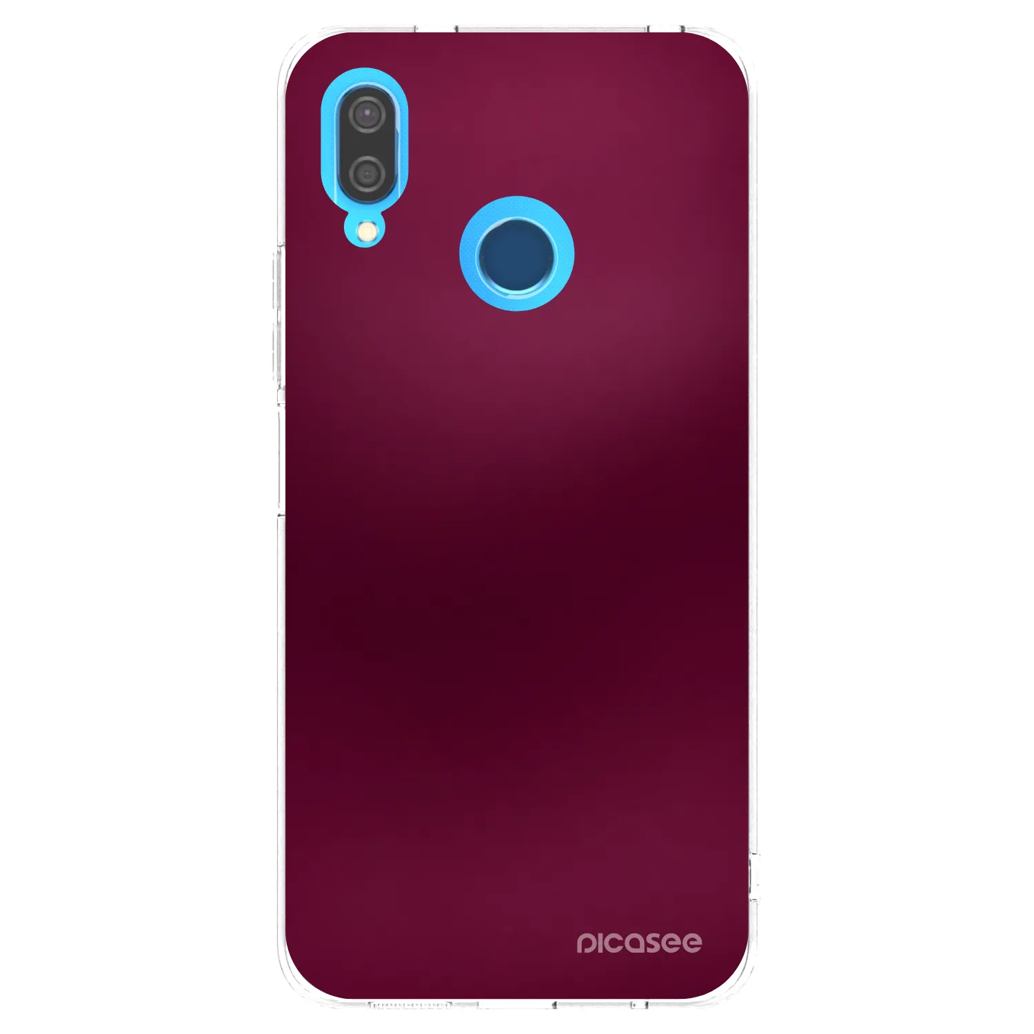 Picasee husă transparentă din silicon pentru Huawei P20 Lite - Velvet Bordeaux