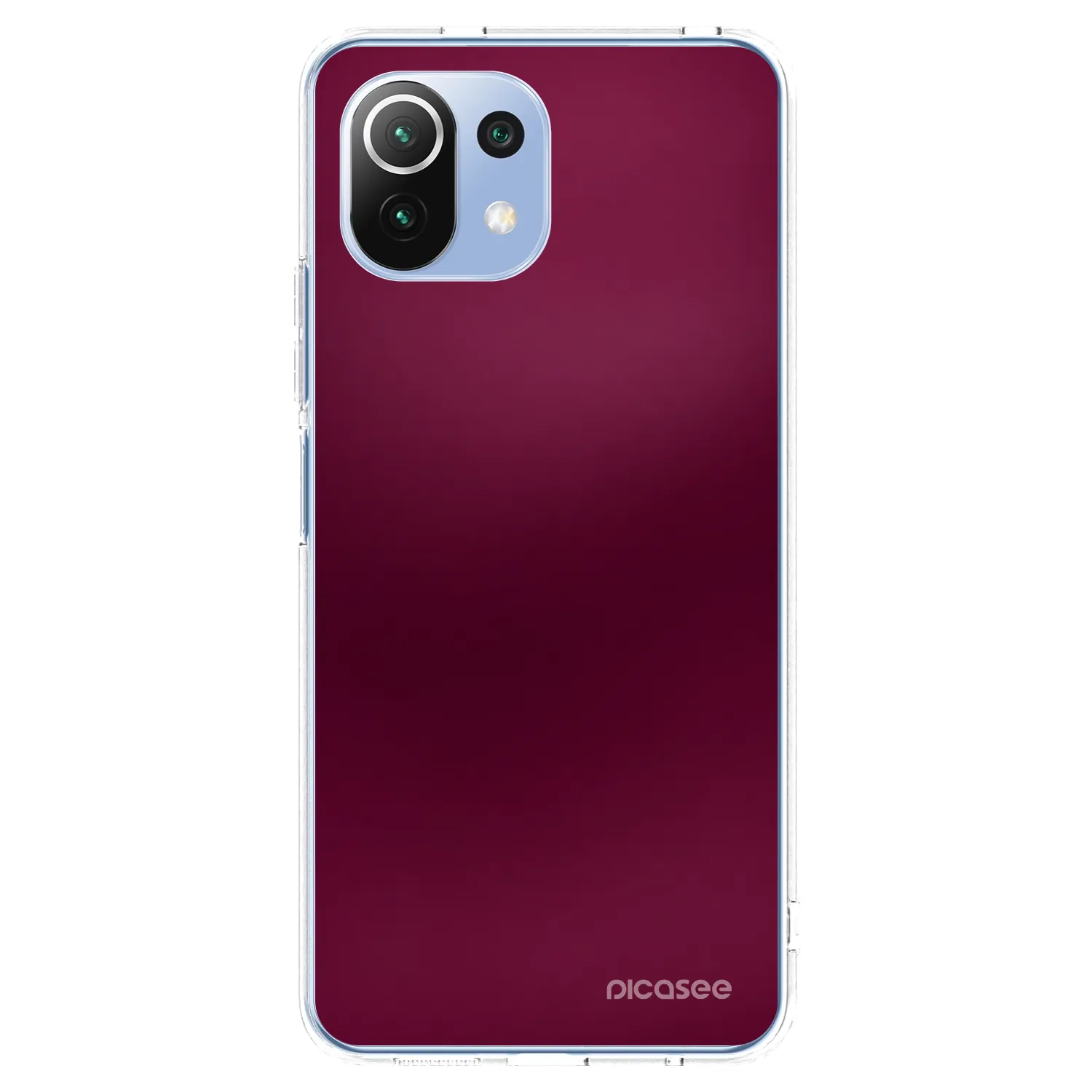 Picasee husă transparentă din silicon pentru Xiaomi Mi 11 Lite - Velvet Bordeaux