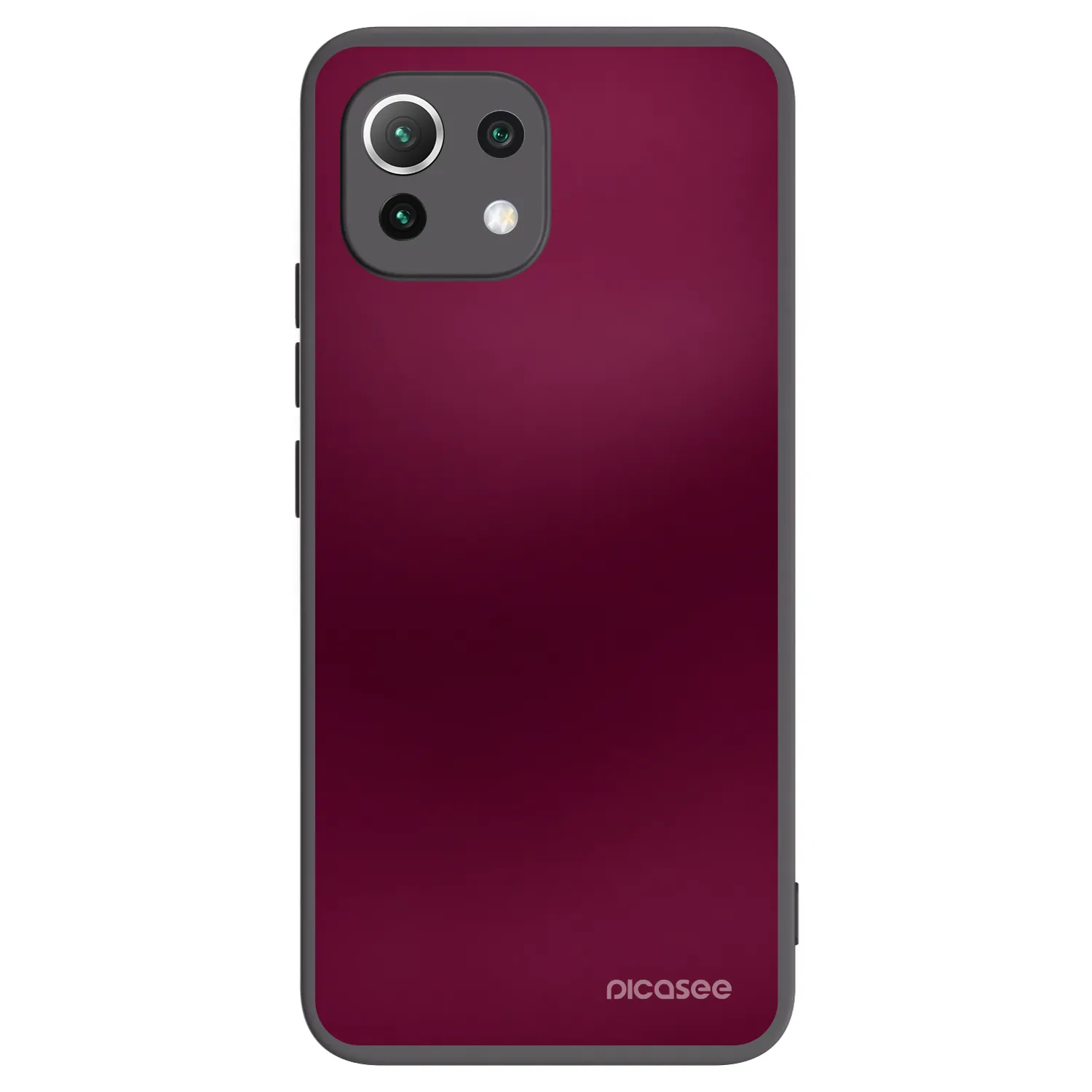 Picasee husă neagră din silicon pentru Xiaomi Mi 11 Lite - Velvet Bordeaux