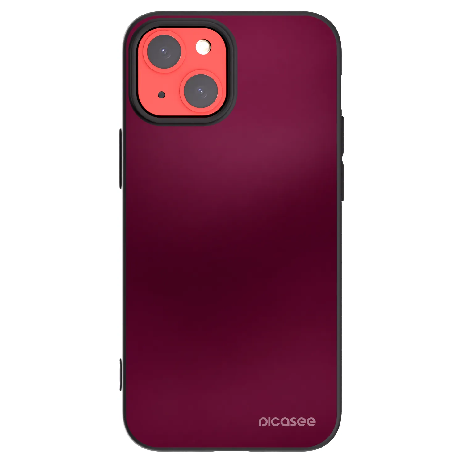 Picasee husă neagră din silicon pentru Apple iPhone 13 mini - Velvet Bordeaux