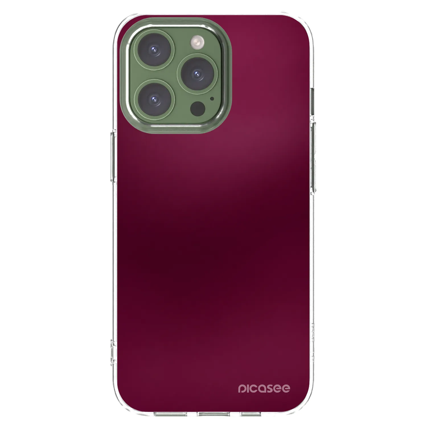 Picasee husă transparentă din silicon pentru Apple iPhone 13 Pro - Velvet Bordeaux