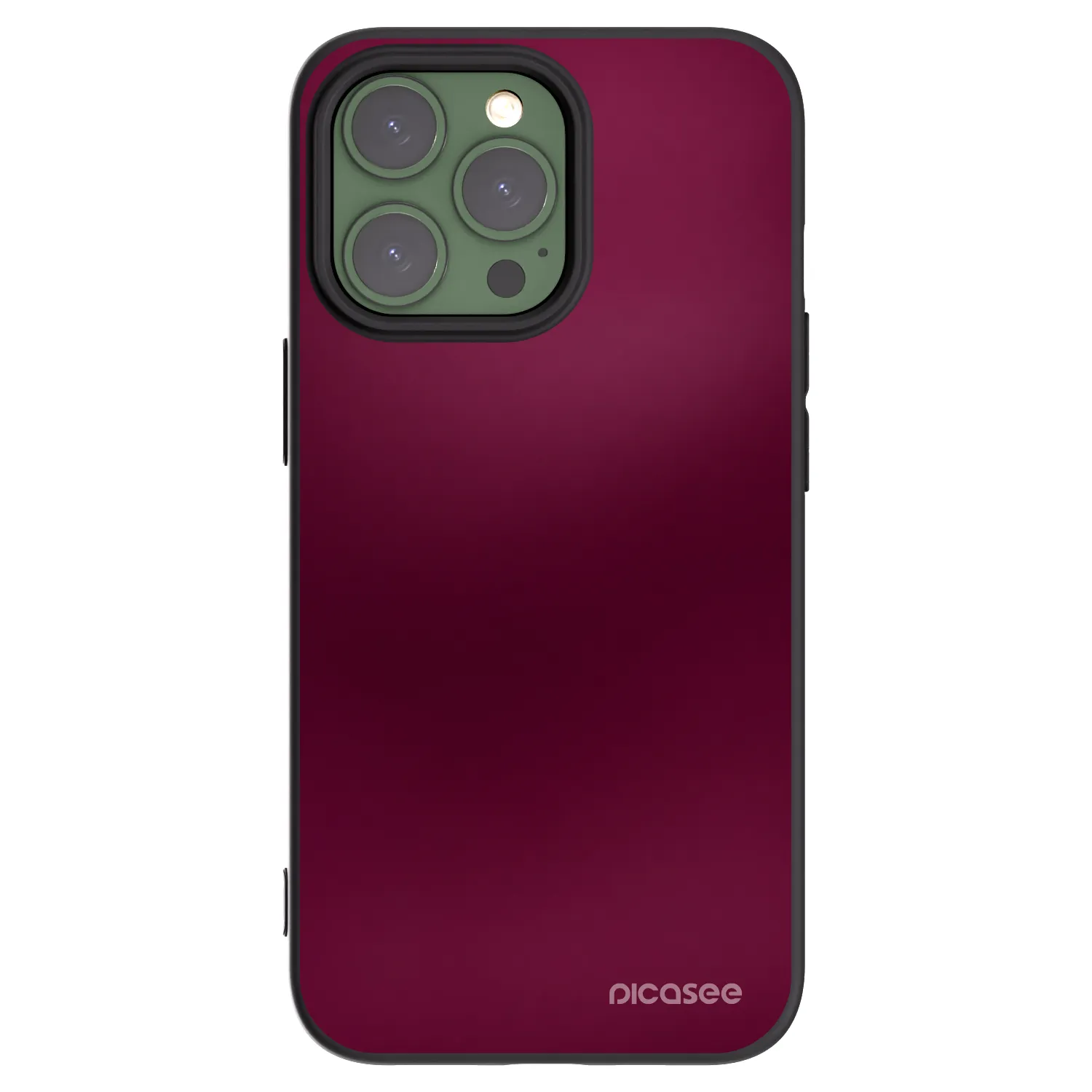 Picasee husă neagră din silicon pentru Apple iPhone 13 Pro - Velvet Bordeaux