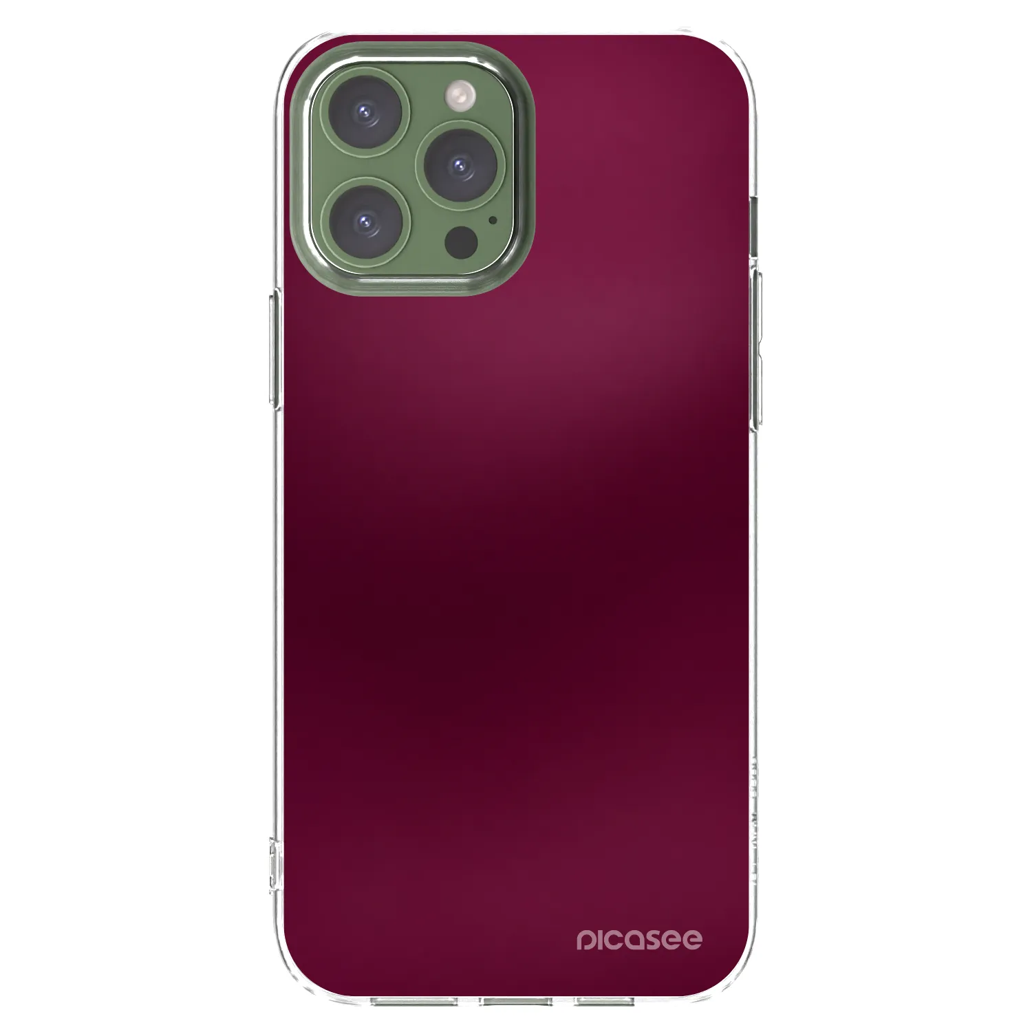 Picasee husă transparentă din silicon pentru Apple iPhone 13 Pro Max - Velvet Bordeaux
