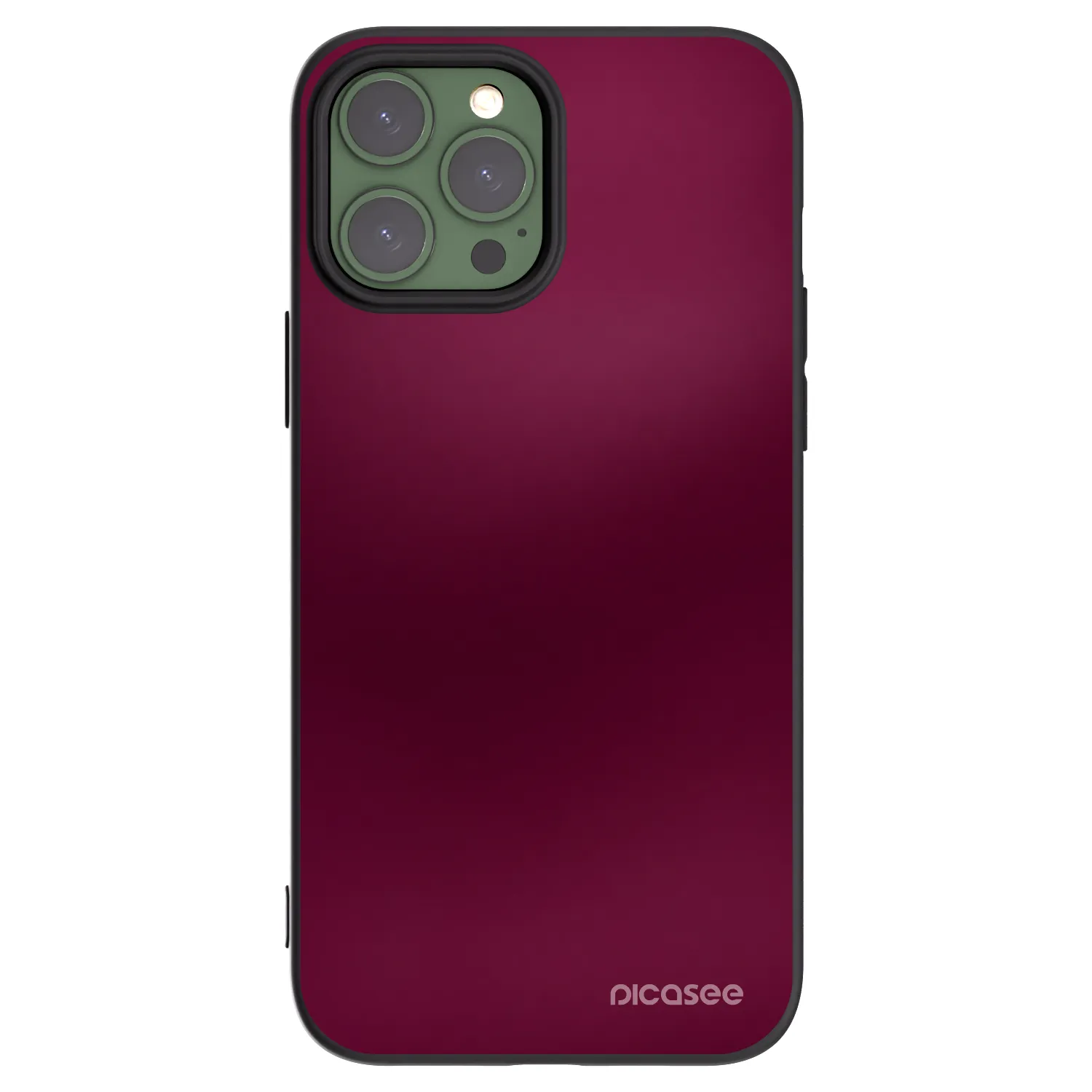 Picasee husă neagră din silicon pentru Apple iPhone 13 Pro Max - Velvet Bordeaux