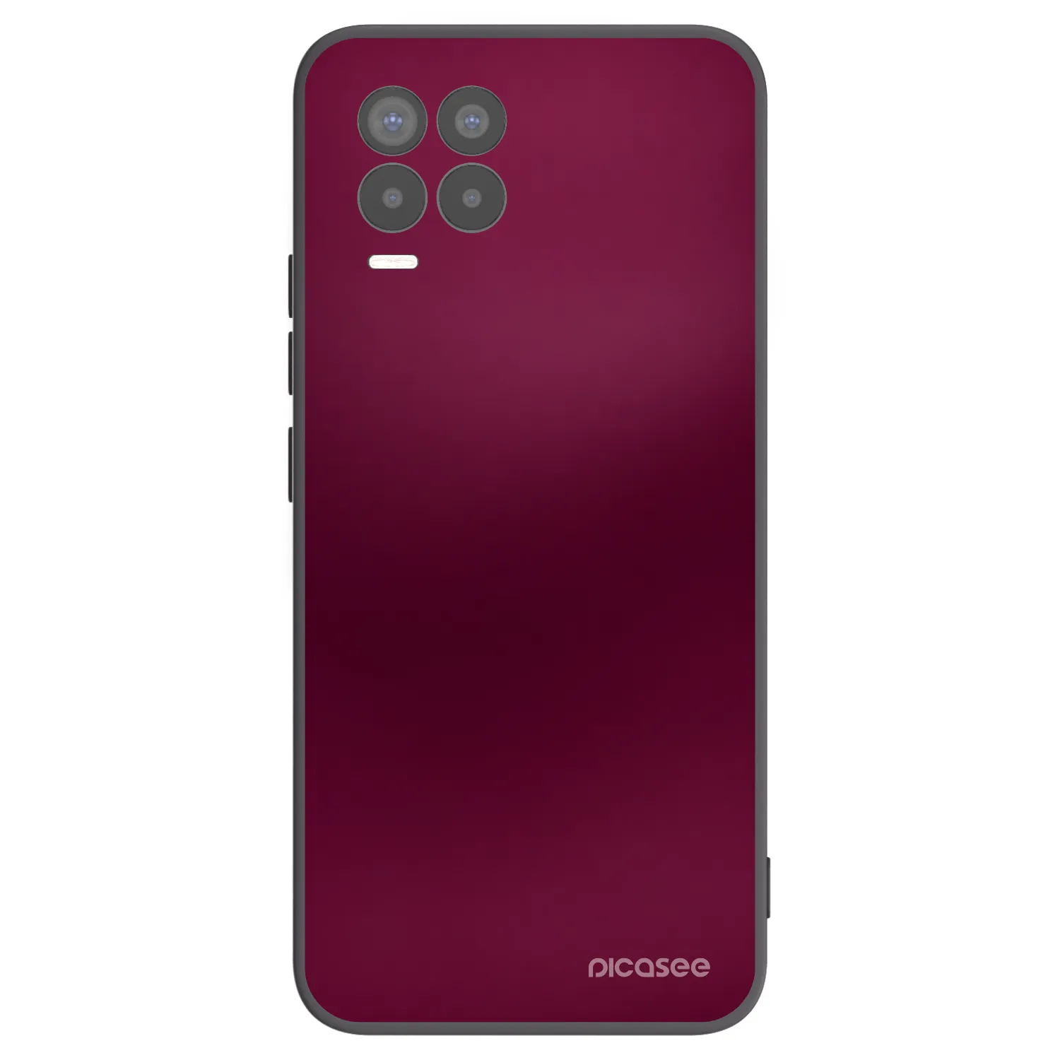 Picasee husă neagră din silicon pentru Realme 8 Pro - Velvet Bordeaux