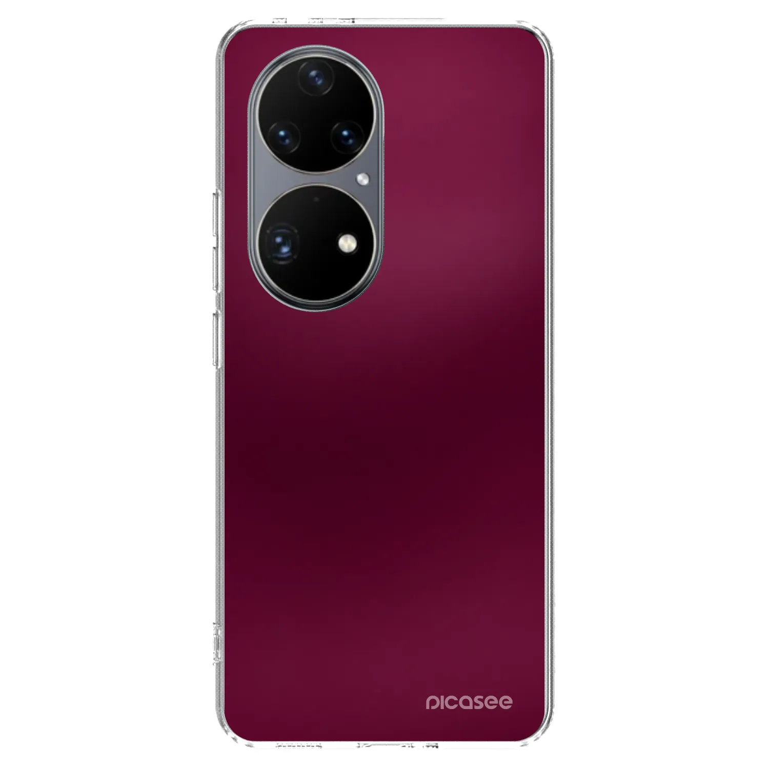 Picasee husă transparentă din silicon pentru Huawei P50 - Velvet Bordeaux