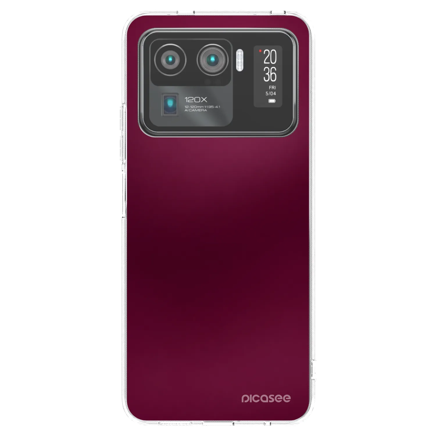 Picasee husă transparentă din silicon pentru Xiaomi Mi 11 Ultra - Velvet Bordeaux