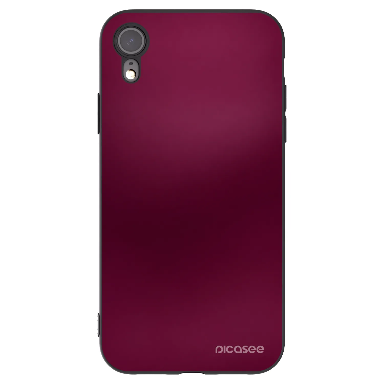 Picasee husă neagră din silicon pentru Apple iPhone XR - Velvet Bordeaux