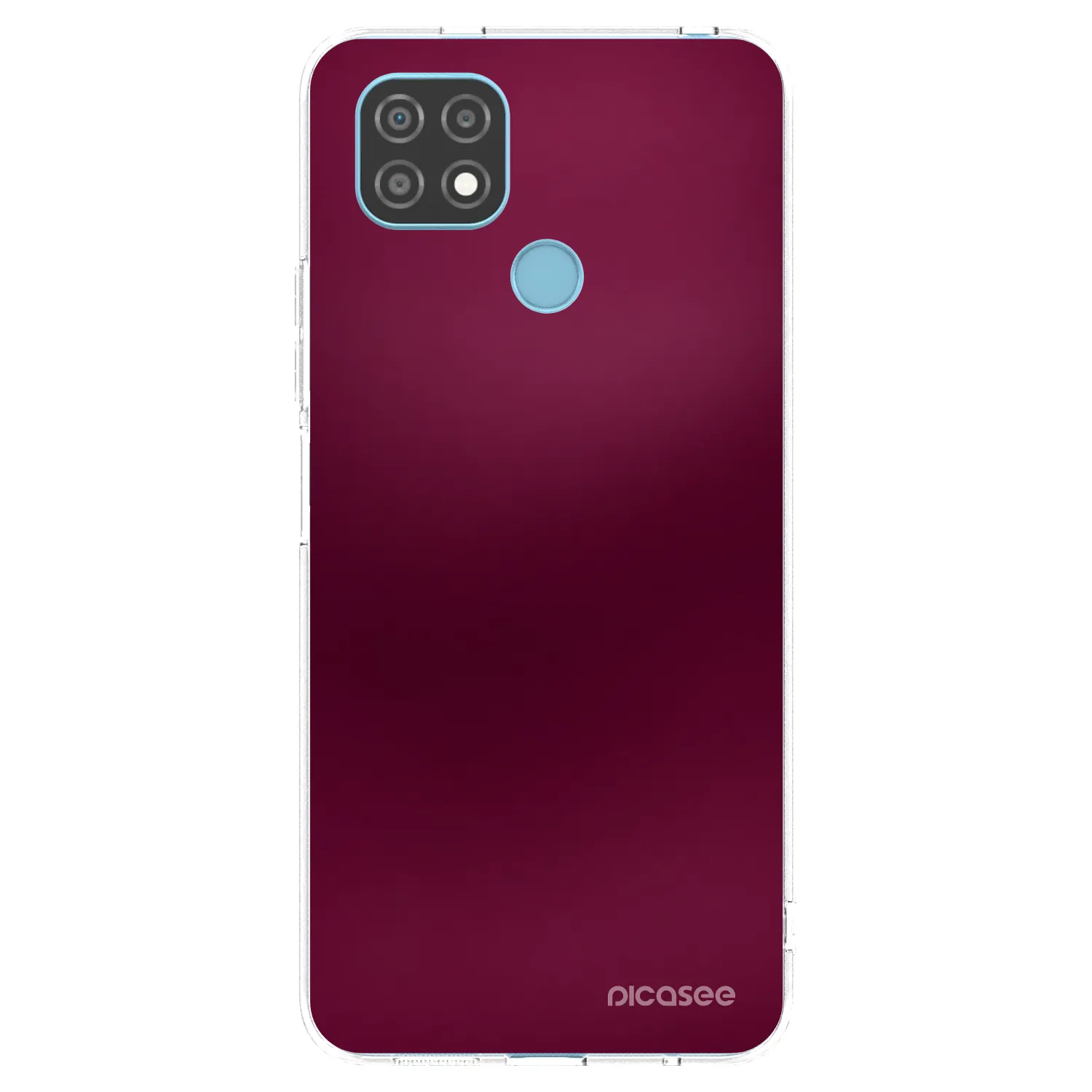 Picasee husă transparentă din silicon pentru Realme C21 - Velvet Bordeaux
