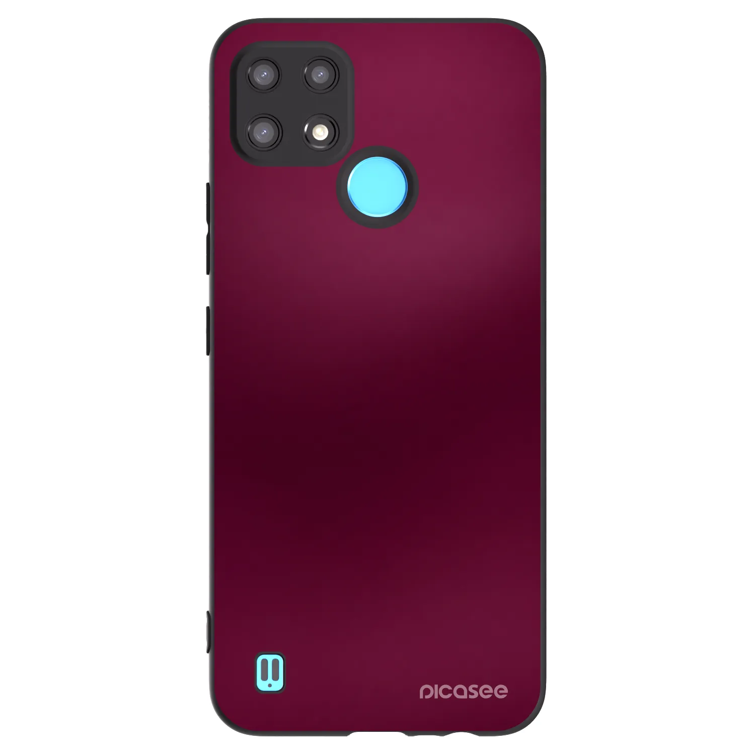 Picasee husă neagră din silicon pentru Realme C21 - Velvet Bordeaux