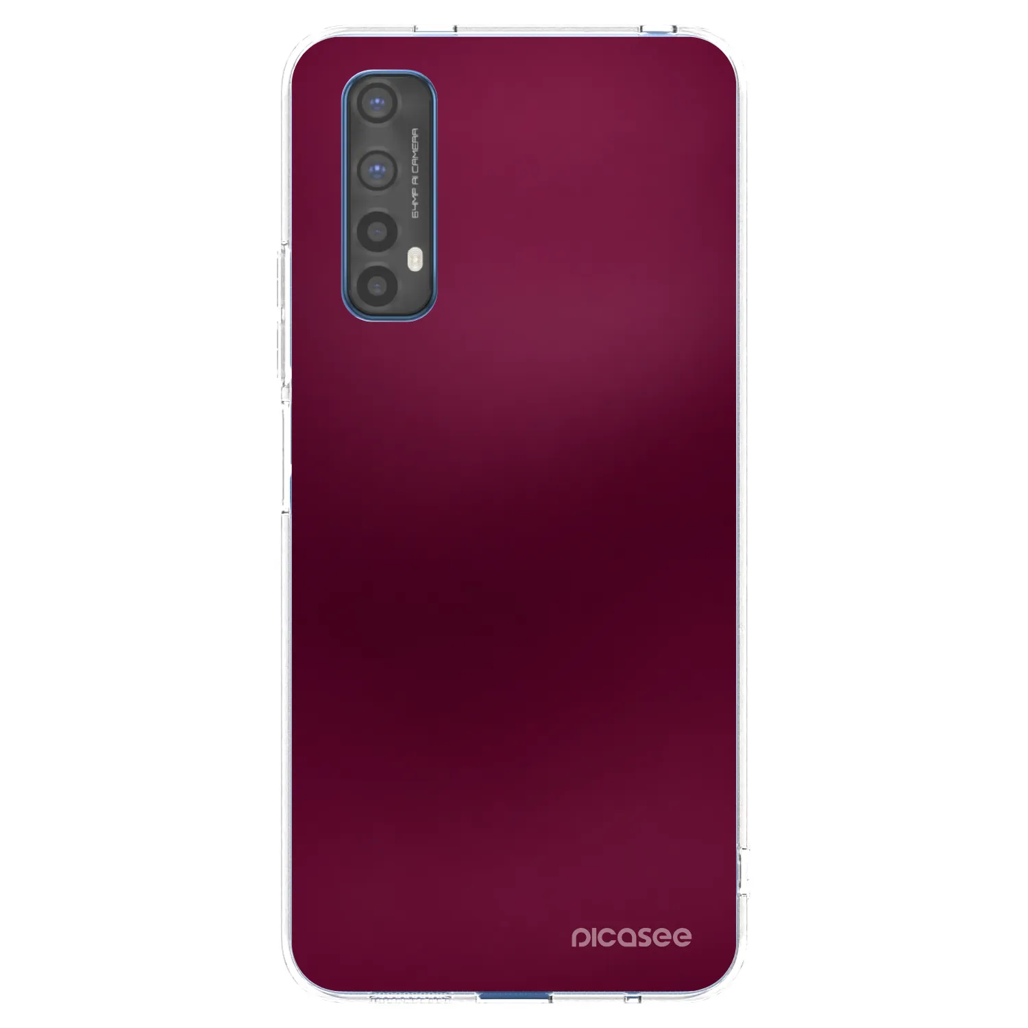 Picasee husă transparentă din silicon pentru Realme 7 - Velvet Bordeaux