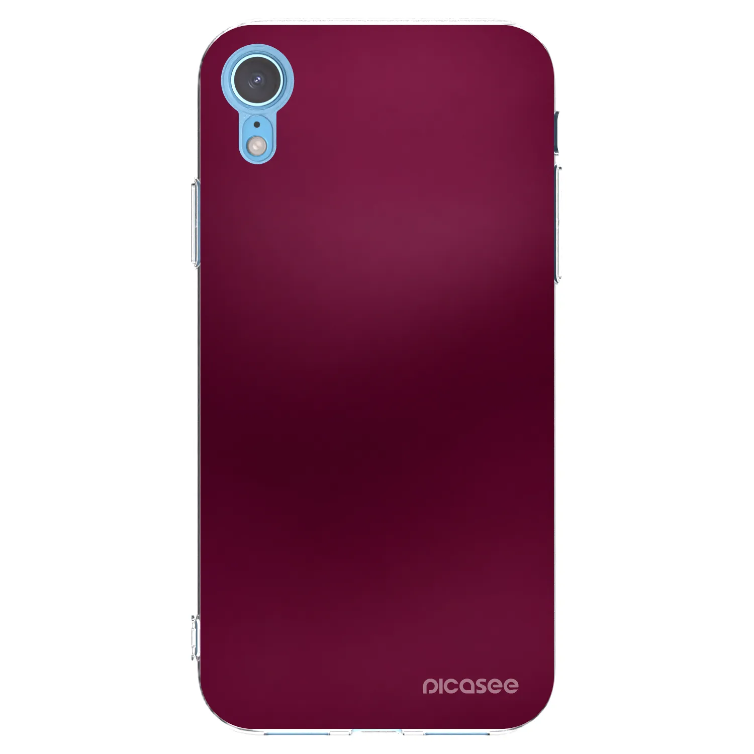 Picasee husă transparentă din silicon pentru Apple iPhone XR - Velvet Bordeaux