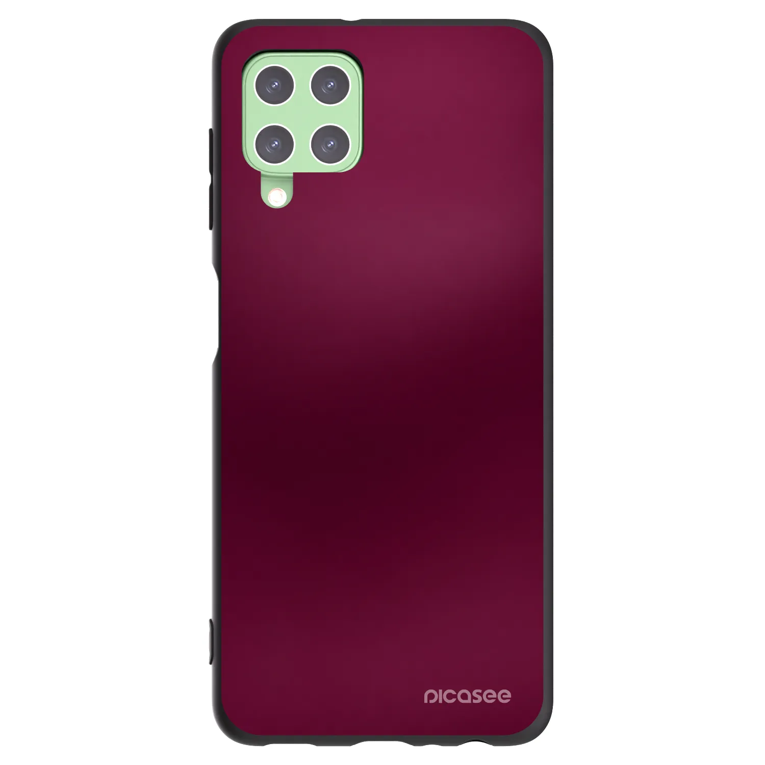 Picasee husă neagră din silicon pentru Samsung Galaxy A22 A225F 4G - Velvet Bordeaux