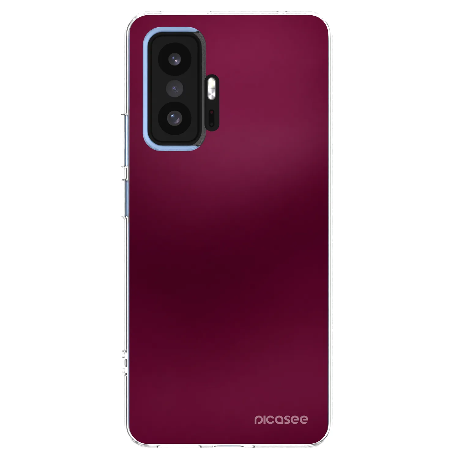 Picasee husă transparentă din silicon pentru Xiaomi 11T Pro - Velvet Bordeaux