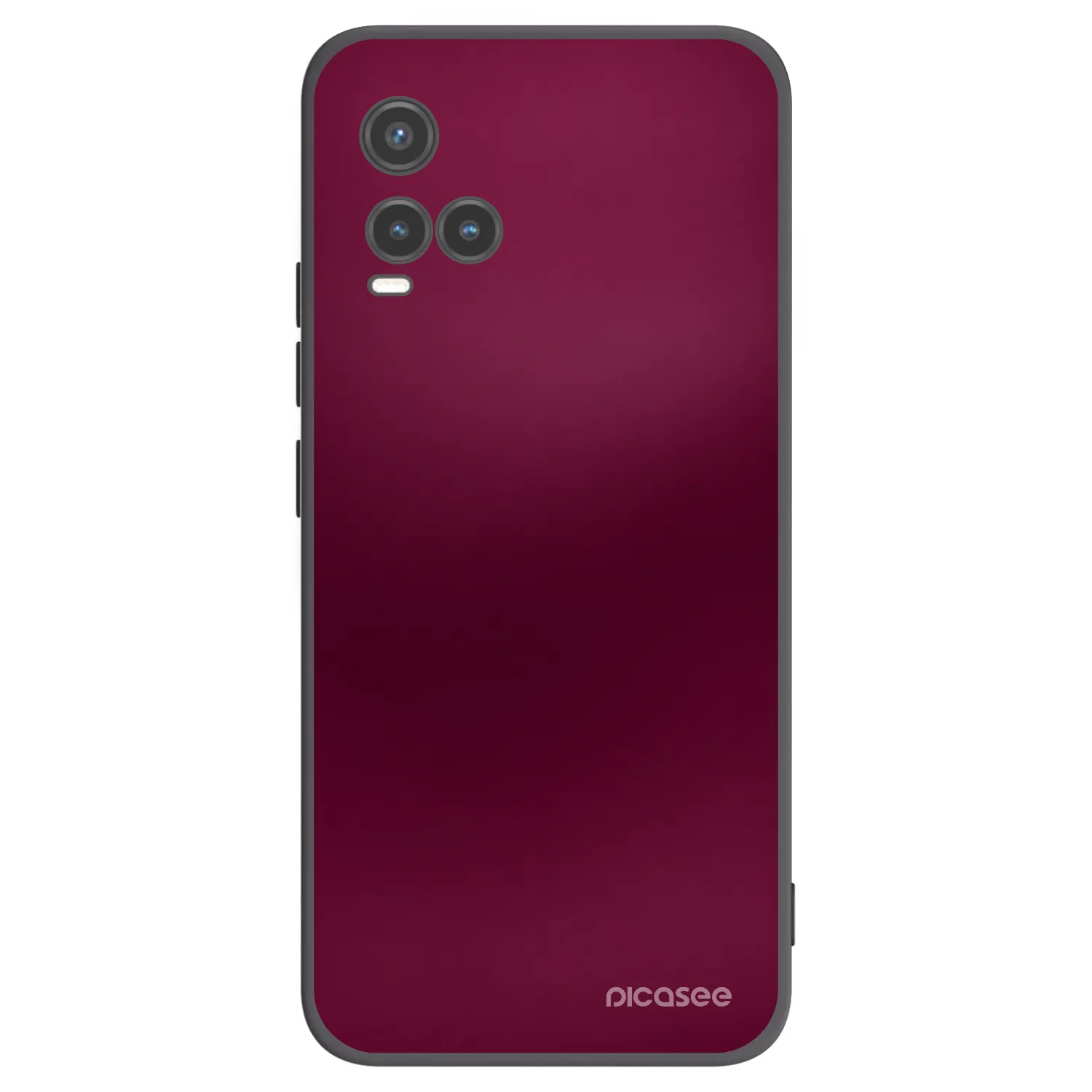 Picasee husă neagră din silicon pentru Vivo Y33s - Velvet Bordeaux