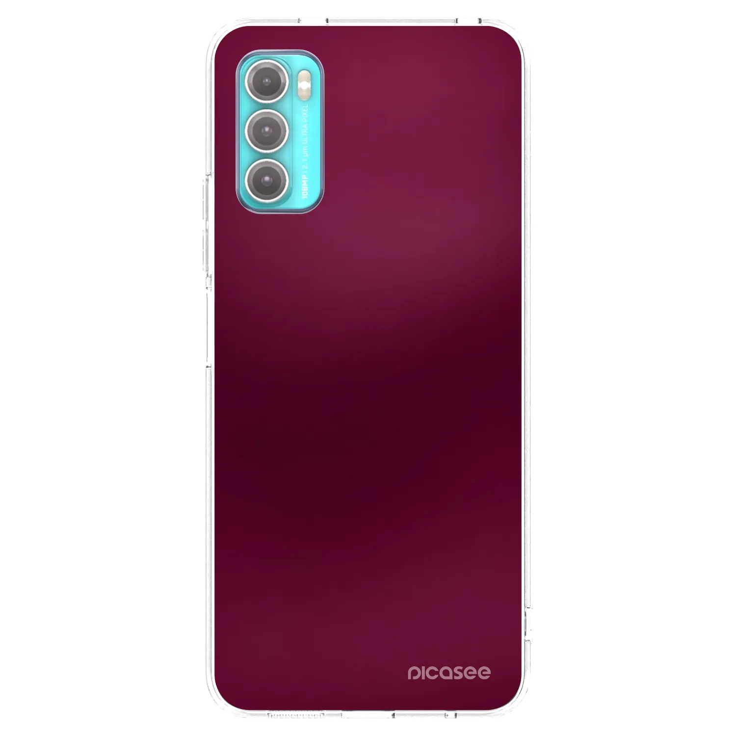 Picasee husă transparentă din silicon pentru Motorola Moto G60 - Velvet Bordeaux