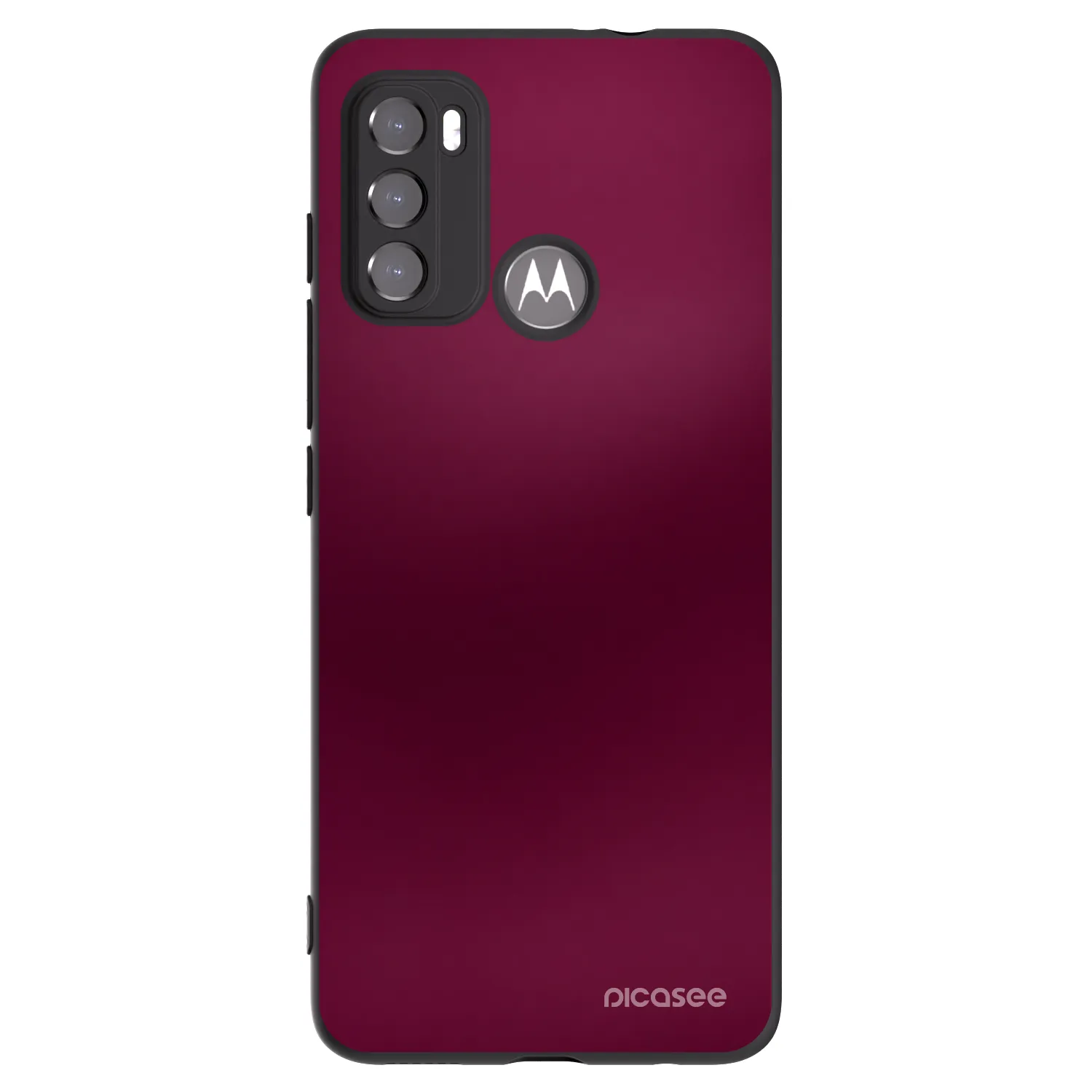Picasee husă neagră din silicon pentru Motorola Moto G60 - Velvet Bordeaux