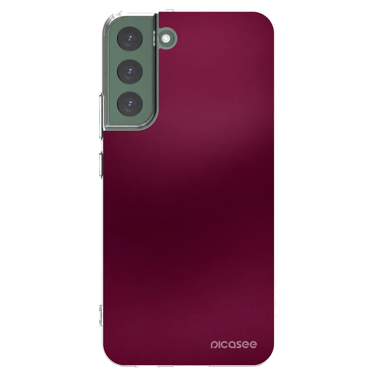 Picasee husă transparentă din silicon pentru Samsung Galaxy S22+ 5G - Velvet Bordeaux
