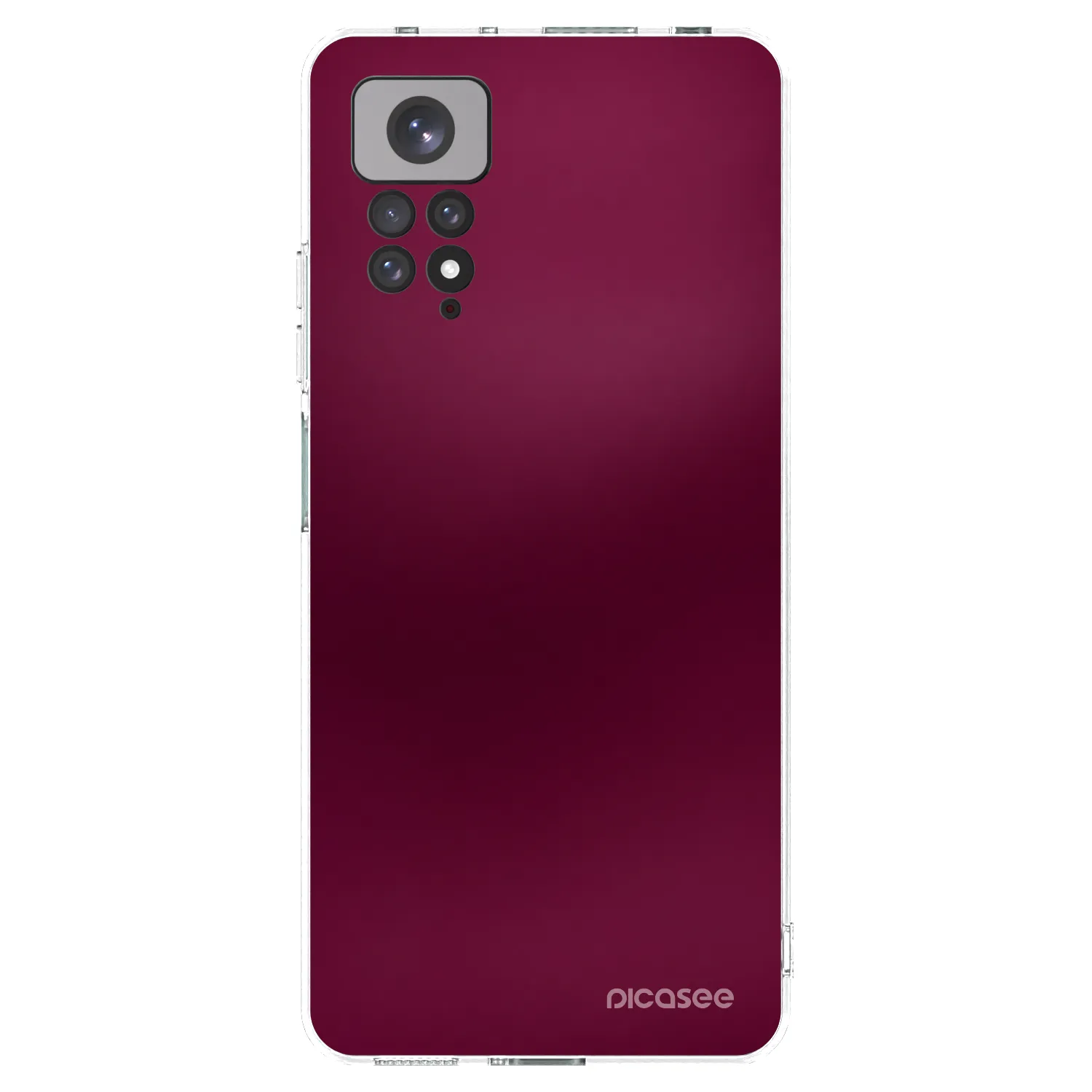 Picasee husă transparentă din silicon pentru Xiaomi Redmi Note 11 - Velvet Bordeaux