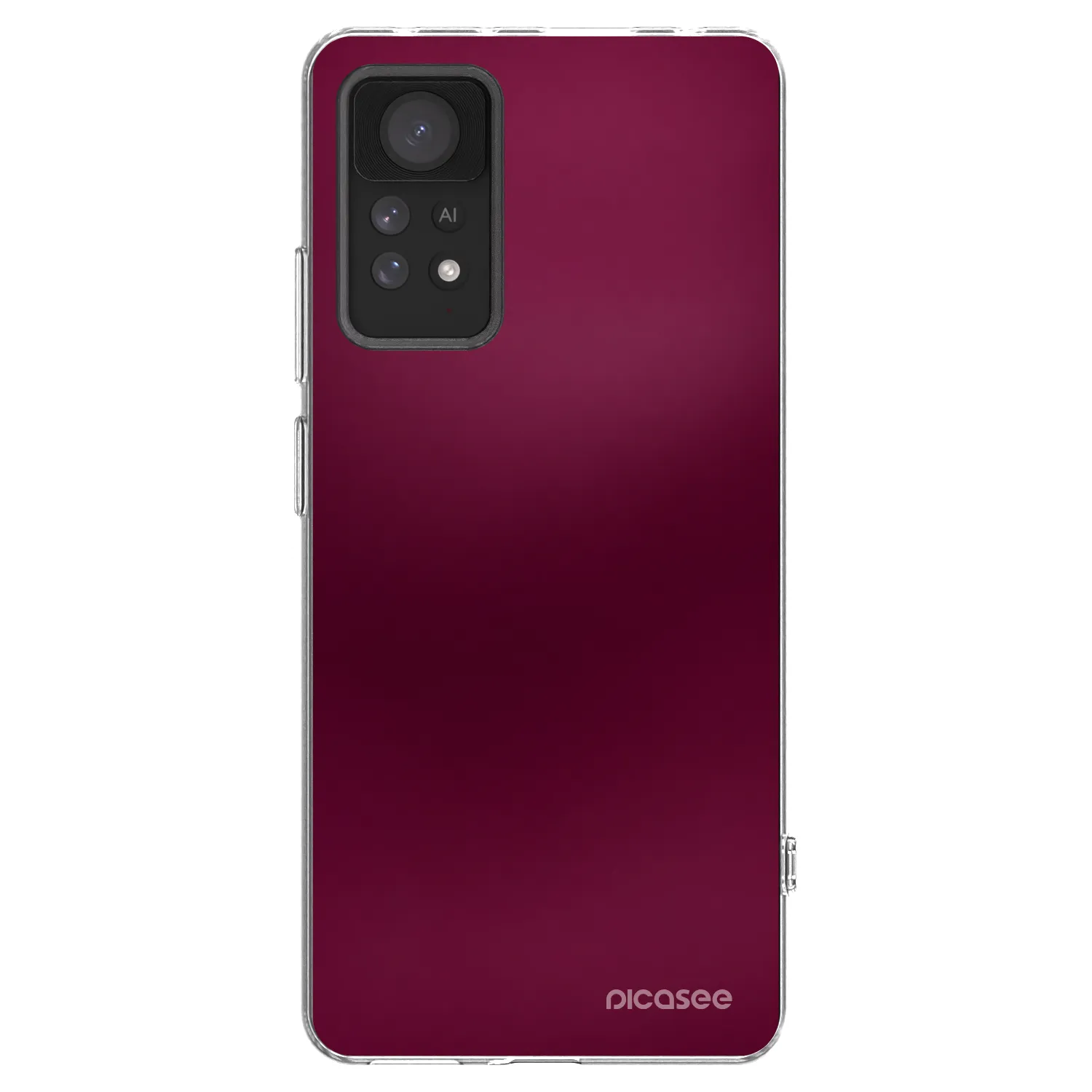 Picasee husă transparentă din silicon pentru Xiaomi Redmi Note 11 Pro 5G - Velvet Bordeaux