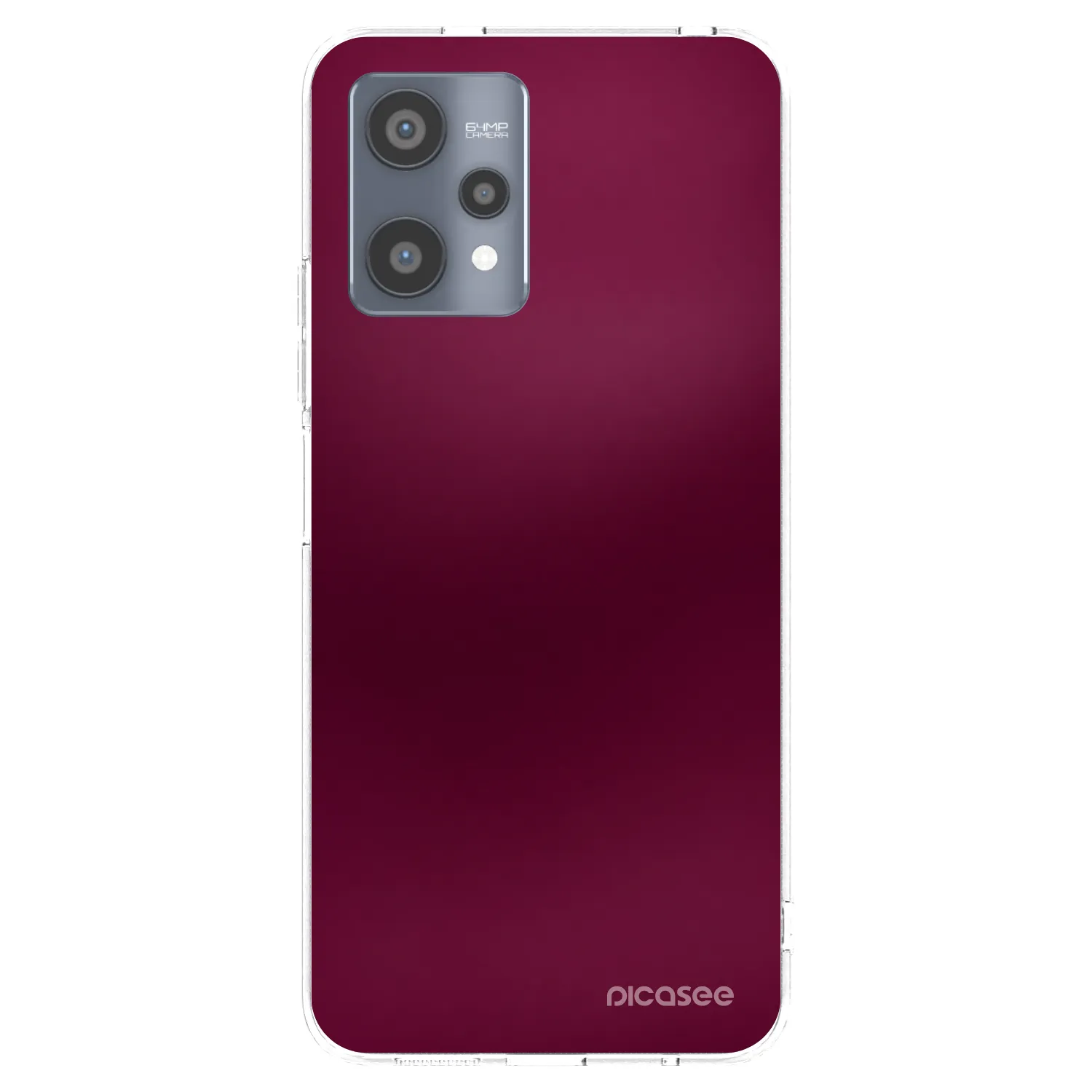 Picasee husă transparentă din silicon pentru Realme 9 Pro 5G - Velvet Bordeaux