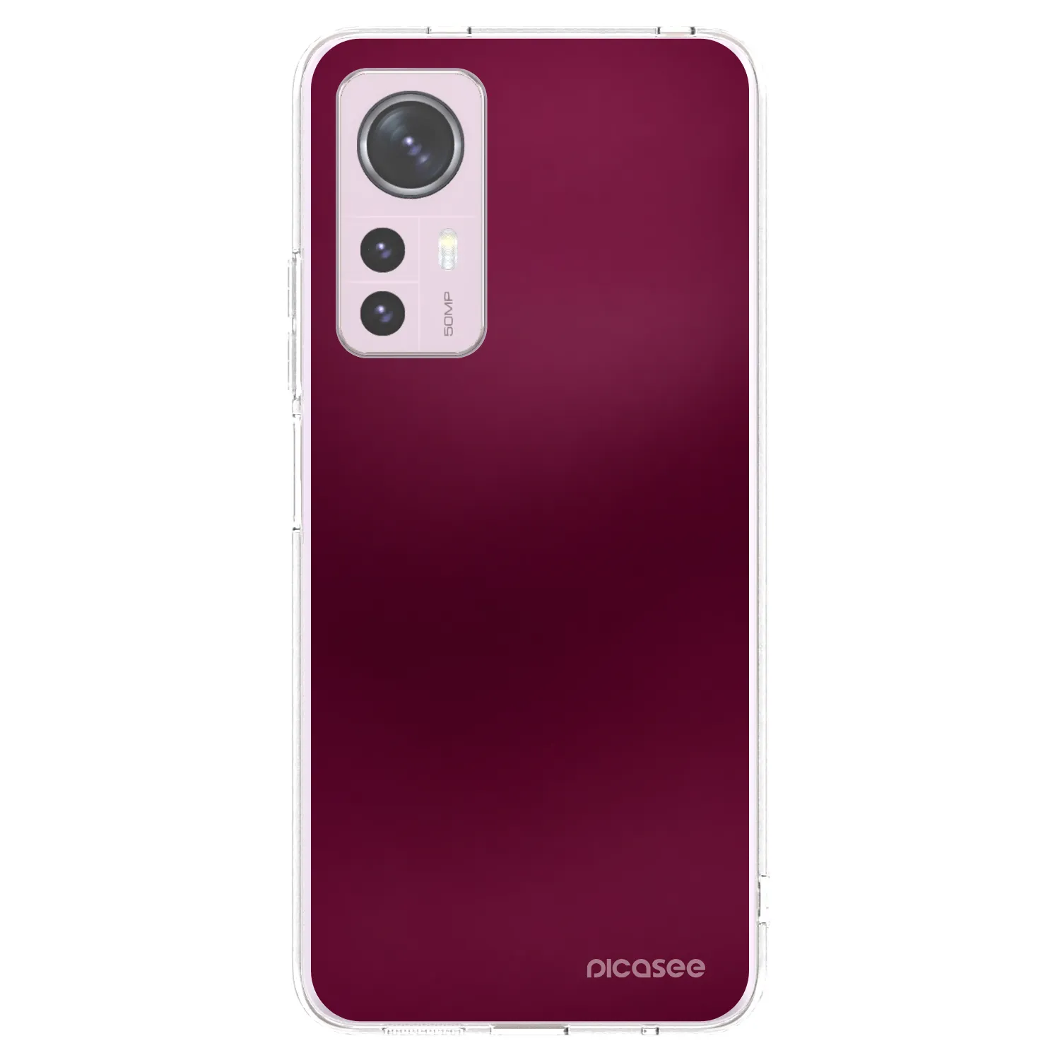 Picasee husă transparentă din silicon pentru Xiaomi 12 - Velvet Bordeaux