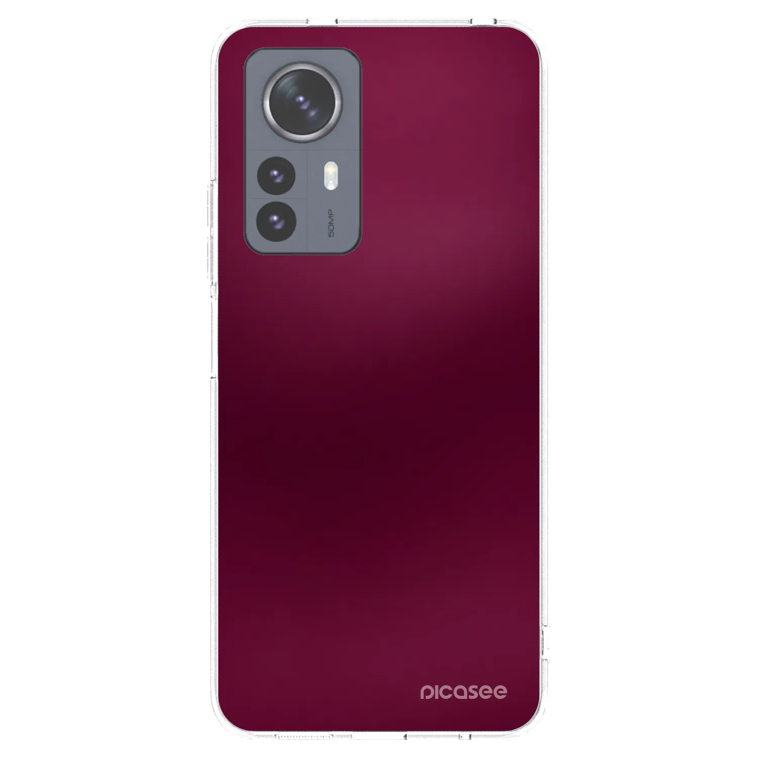 Picasee husă transparentă din silicon pentru Xiaomi 12 Pro - Velvet Bordeaux