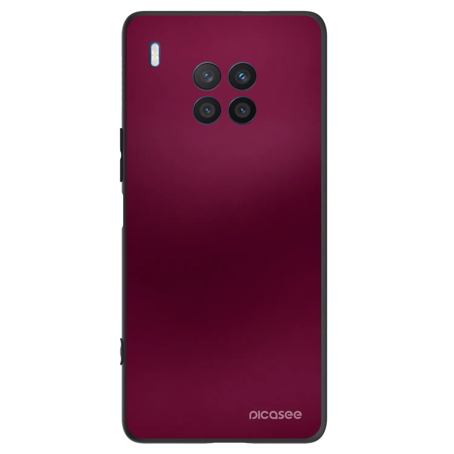 Picasee husă neagră din silicon pentru Honor 50 Lite - Velvet Bordeaux